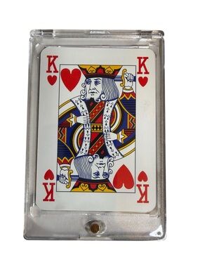 Gucci King of Hearts Playing Card with a Display
